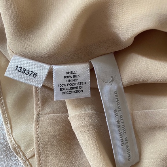 Ann Taylor Gold Silk Beaded Sleeveless Blouse - Picture 5 of 10